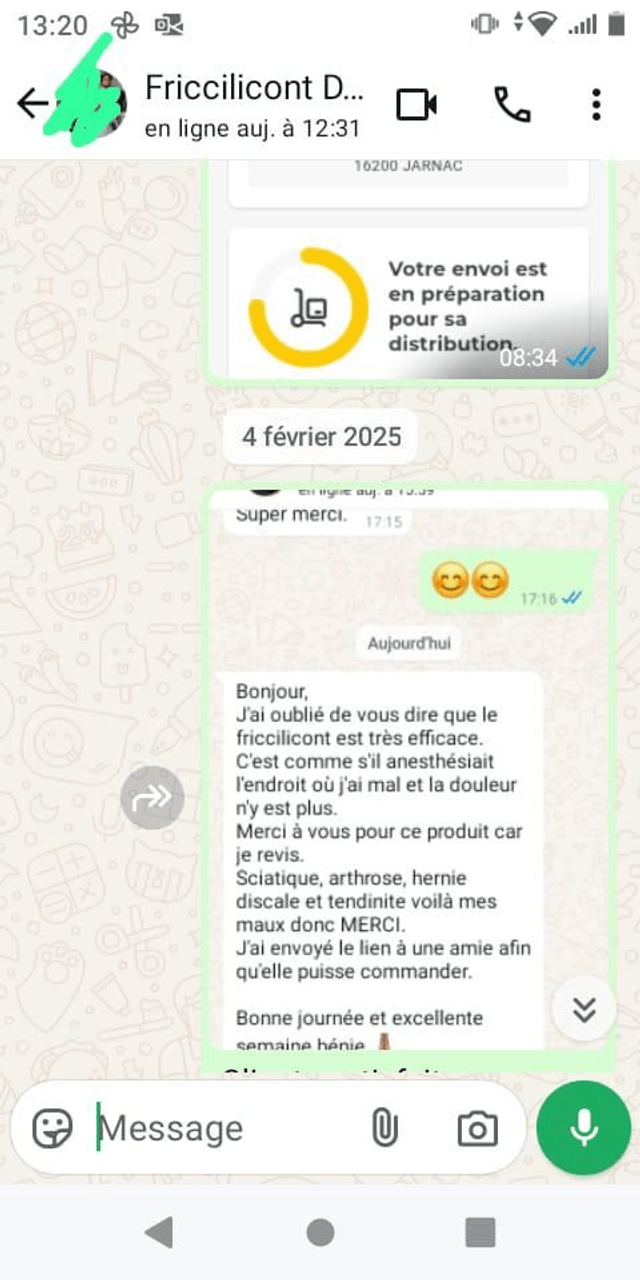 friccilicont pommade original  +pommade Vietnamien pour les douleurs musculaires arthrites maux de tète