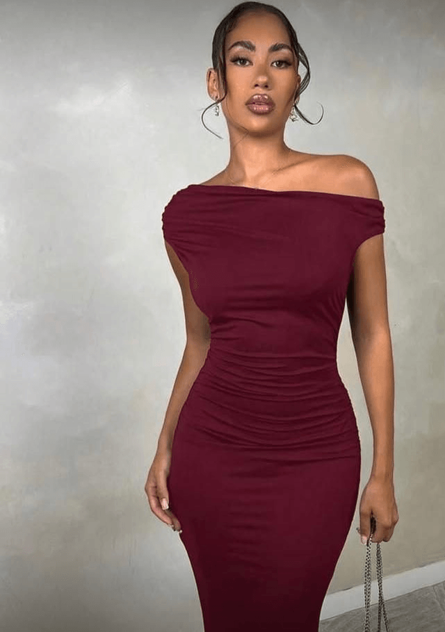 Robe droite longue 