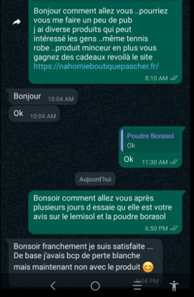 mauvaise odeur du vagin borasol  contre les pertes blanches pertes jaunes +savon offert