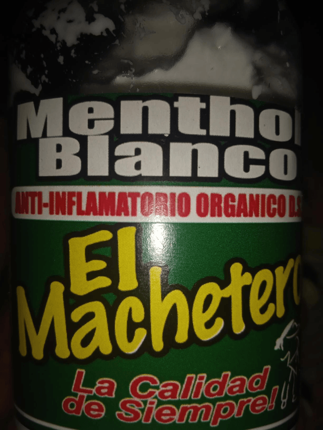 el machetero pommade pour douleurs menthol blanco
