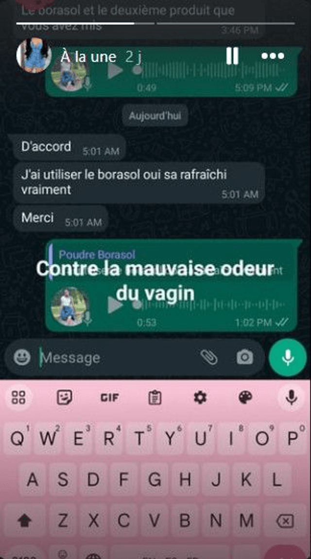 mauvaise odeur du vagin borasol  contre les pertes blanches pertes jaunes +savon offert