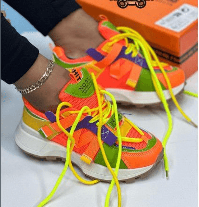 baskets femme  multicolore super fashion