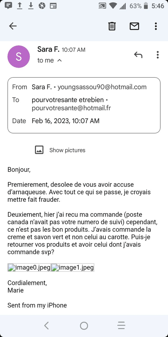 nos clientes sont satisfaites