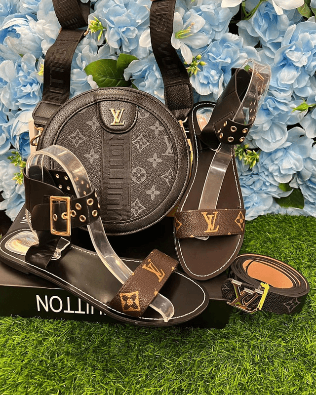 SANDALE STYLE SIMILI  CUIR 