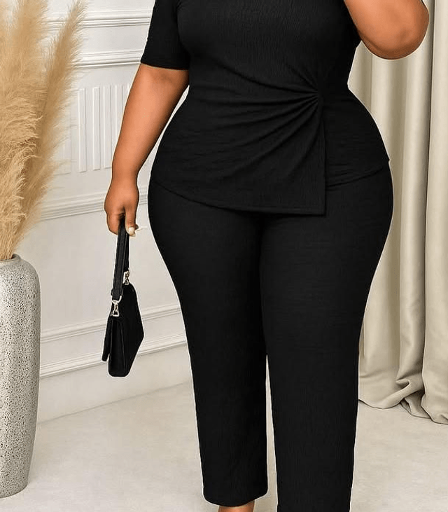 Grande taille ensemble pantalon 