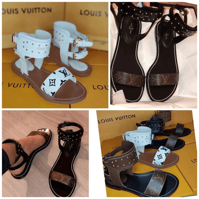 SANDALE STYLE SIMILI  CUIR 