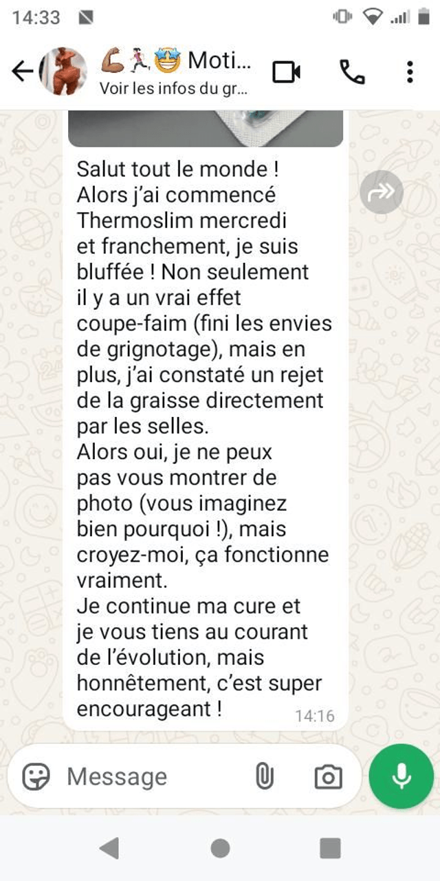 Thermoslim brûle la graisse .coupe faim