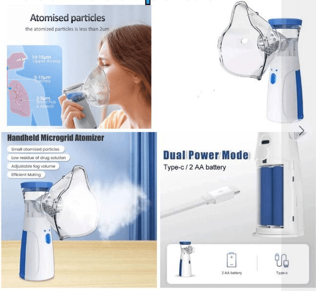 INHALATEUR portable est conçu pour soulager les problèmes respiratoires et respiratoires tels que l&#039;asthme, la pneumonite, la bronchite